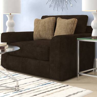 Microfiber chair and a half with ottoman hot sale